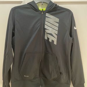 Boys Nike zip up hoodie